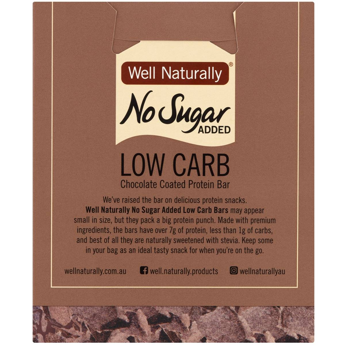 Well Naturally High Protein Mini Bars Double Chocolate 5x25g Woolworths