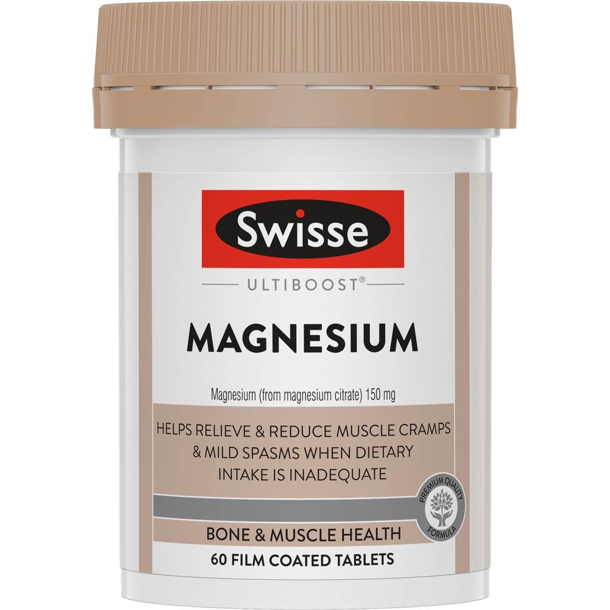 Swisse Ultiboost Magnesium Tablets For Bone And Muscle Health 60 Pack ...