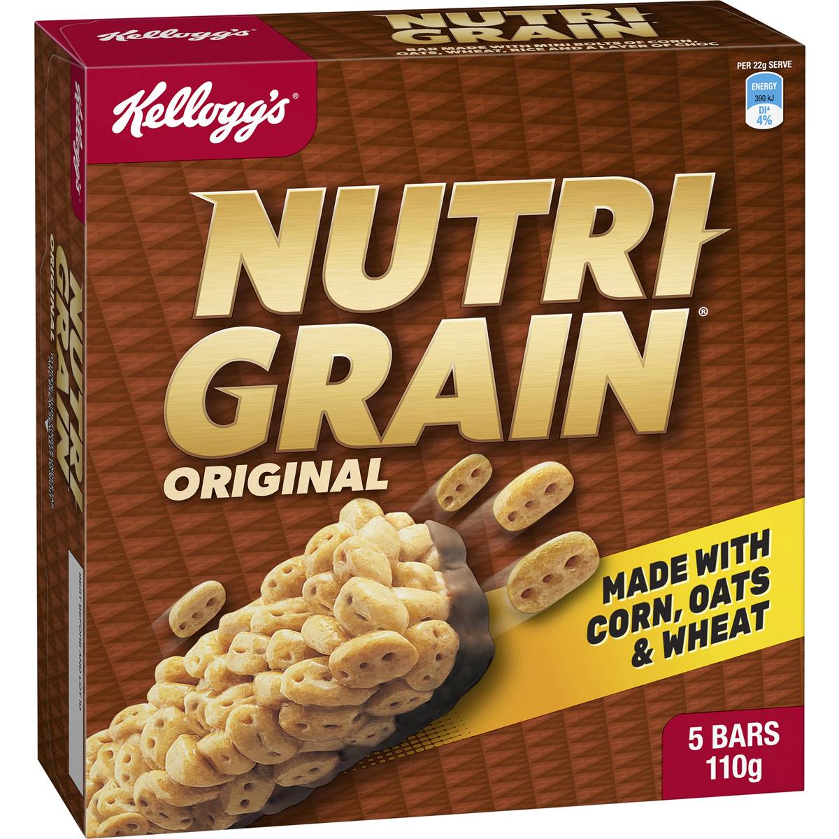 Kelloggs Nutri Grain Bars Original 5 Pack Woolworths