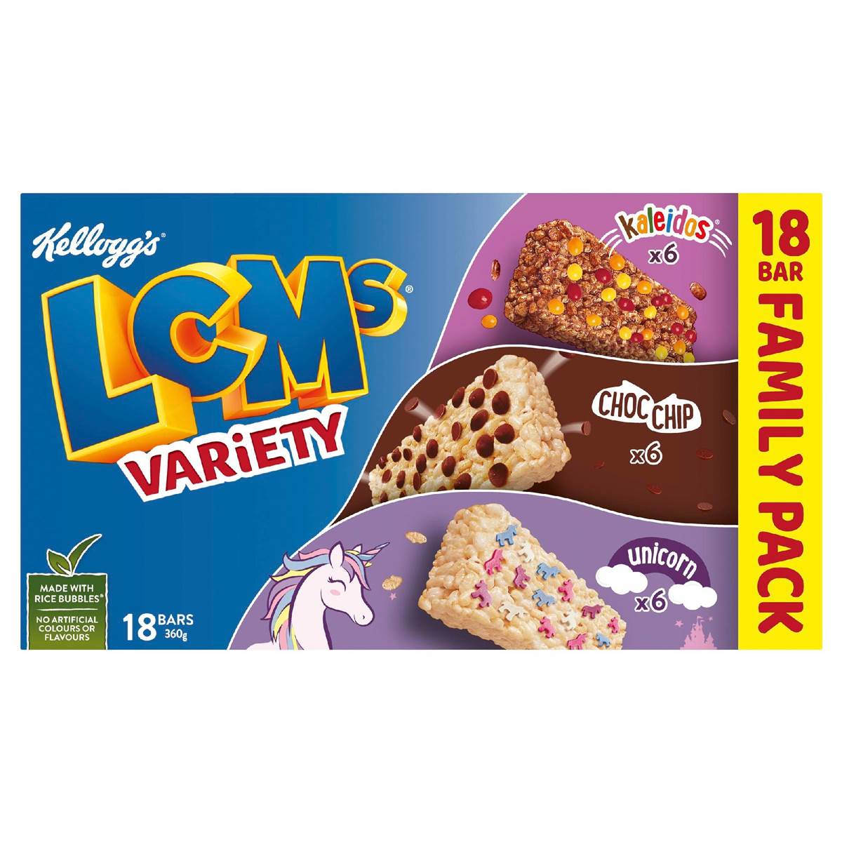 Kellogg's Lcms Variety Family Pack Bars 18 Pack Woolworths