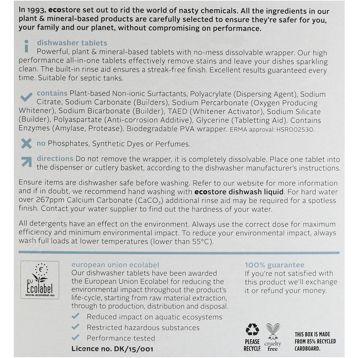 Ecostore Auto Dishwashing Tablets 30pk Woolworths