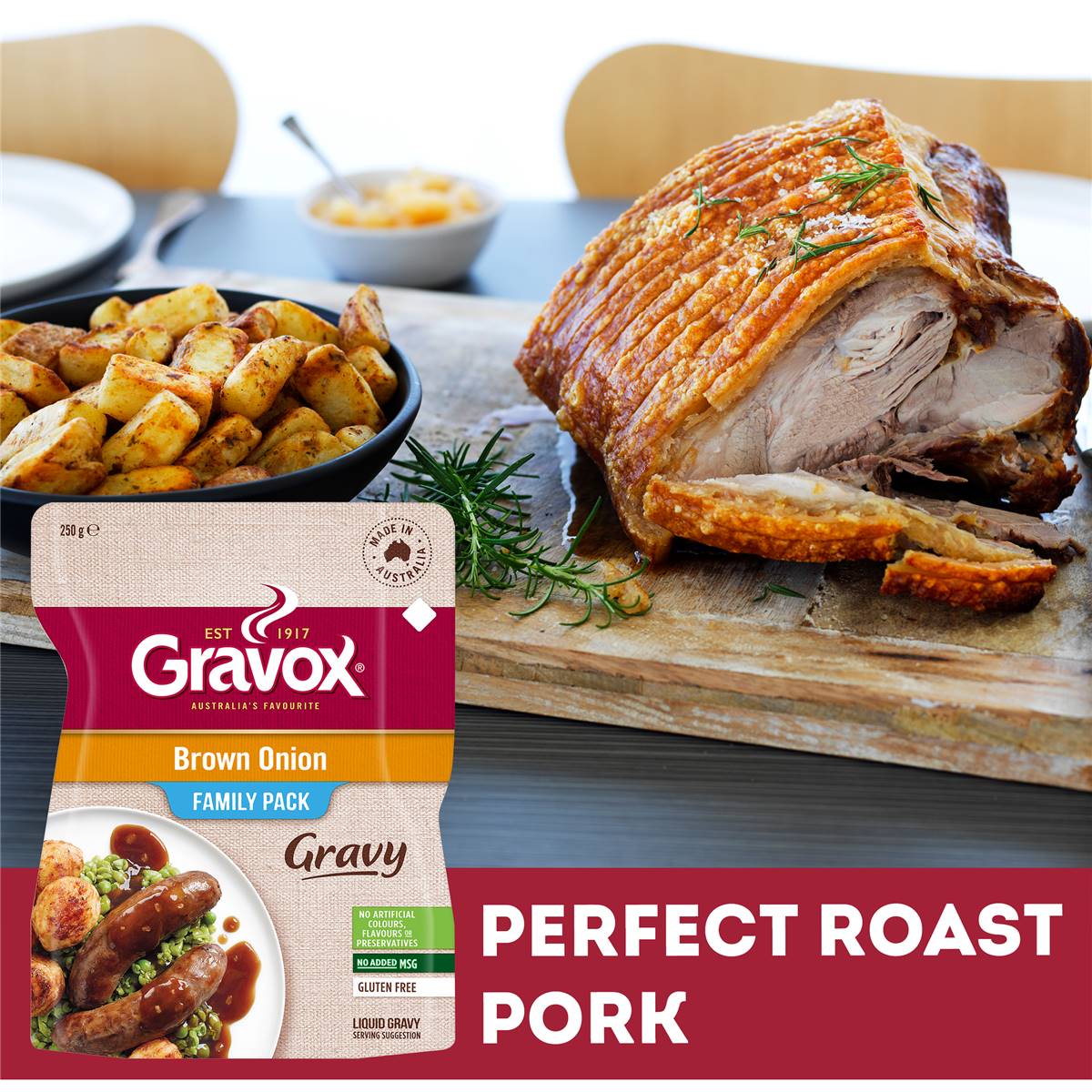 Gravox Brown Onion Family Pack Liquid Gravy Pouch 250g Woolworths