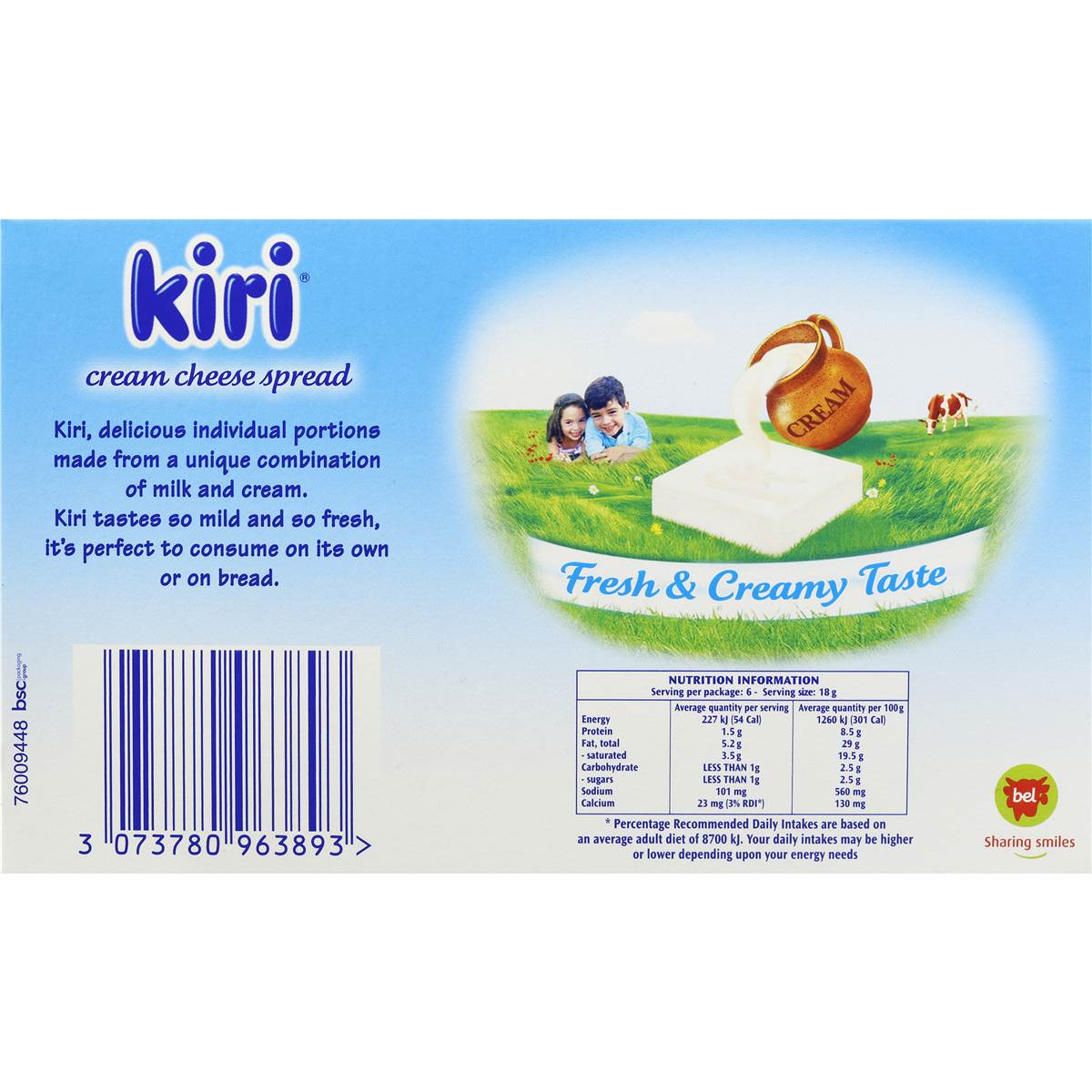 Bel Kiri Cream Cheese 108g Woolworths