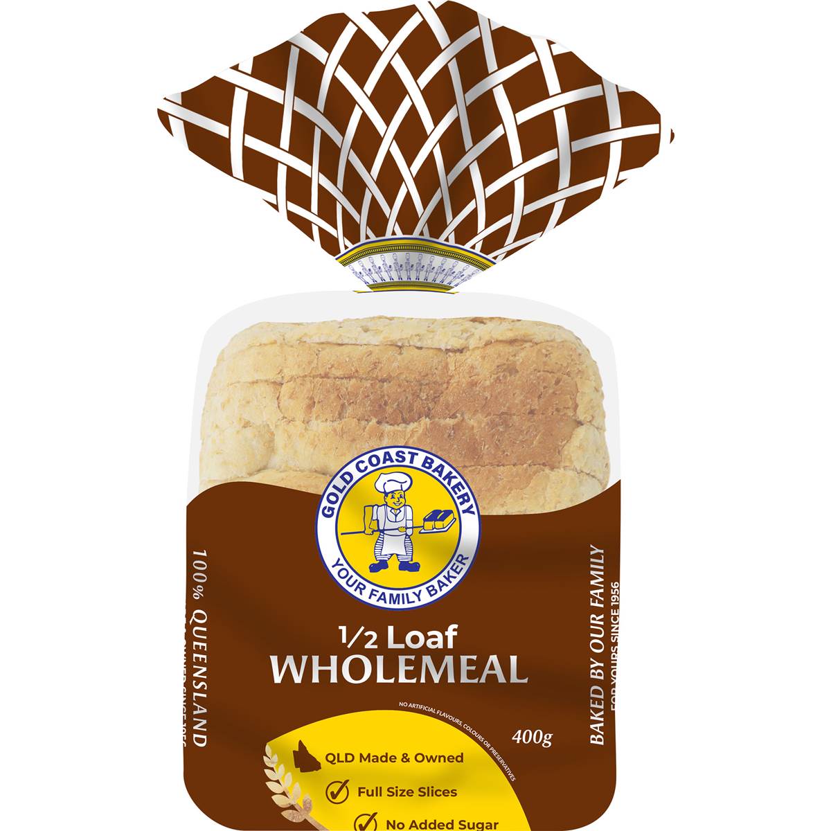 Gold Coast Bakery Wholemeal Half Loaf Slice