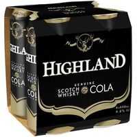 Highland Scotch Whisky & Cola Cans