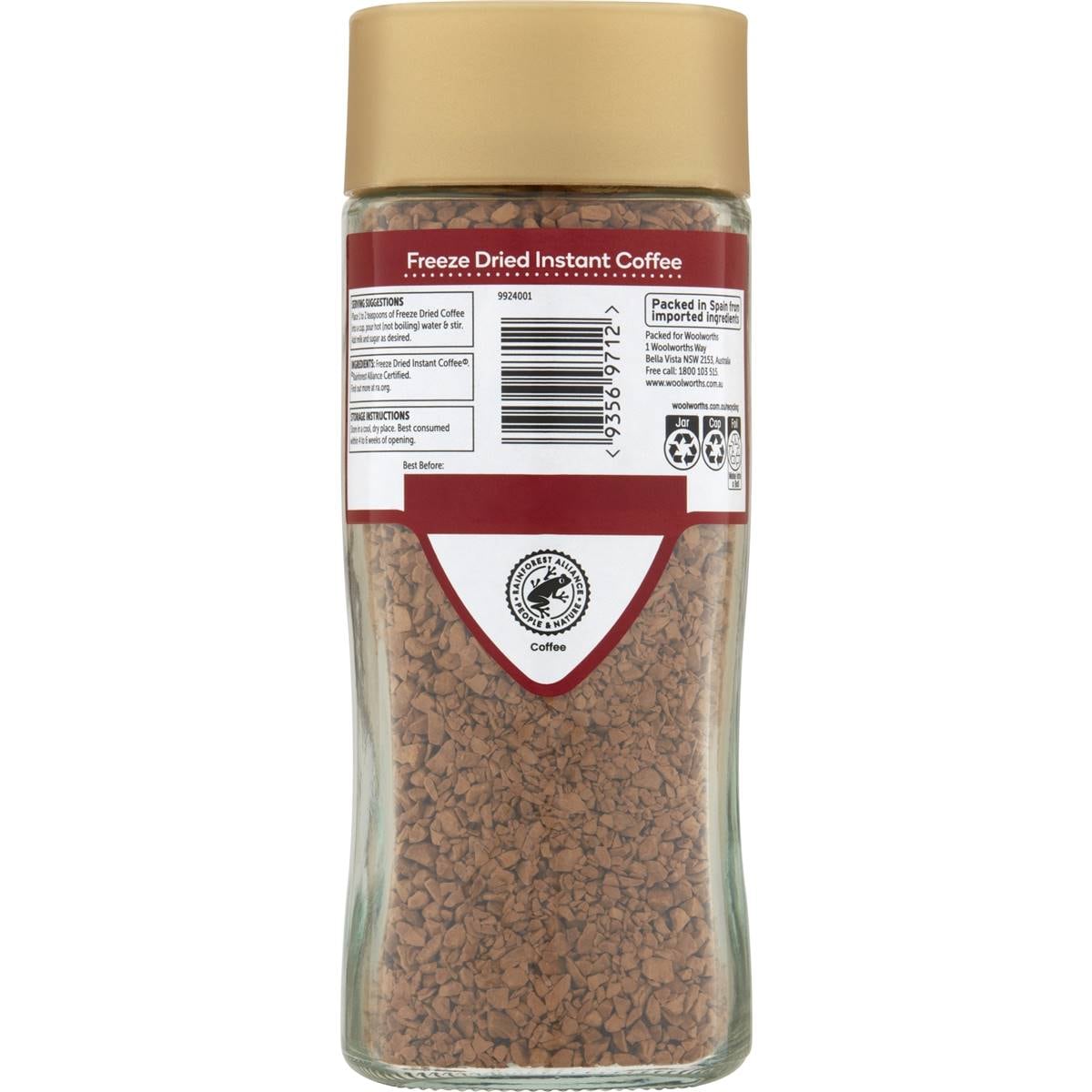Woolworths Freeze Dried Coffee Original 100g Woolworths