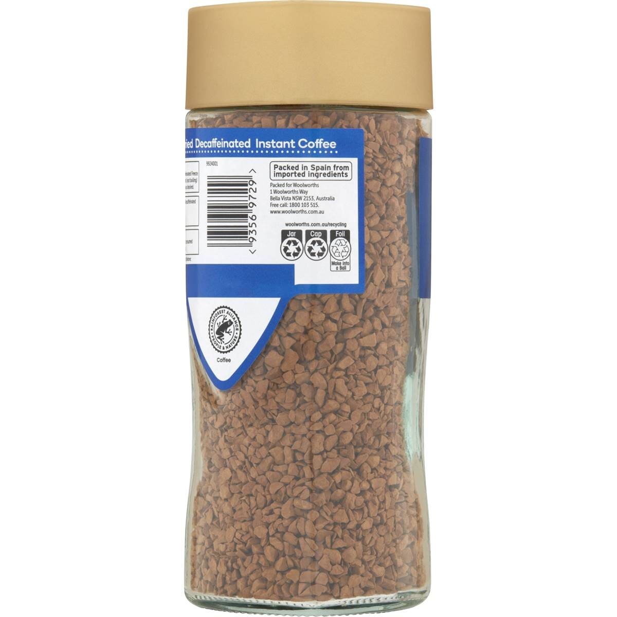 Woolworths Freeze Dried Coffee Decaf 100g Woolworths