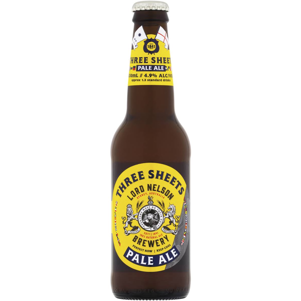Lord Nelson Three Sheets Pale Ale Bottle