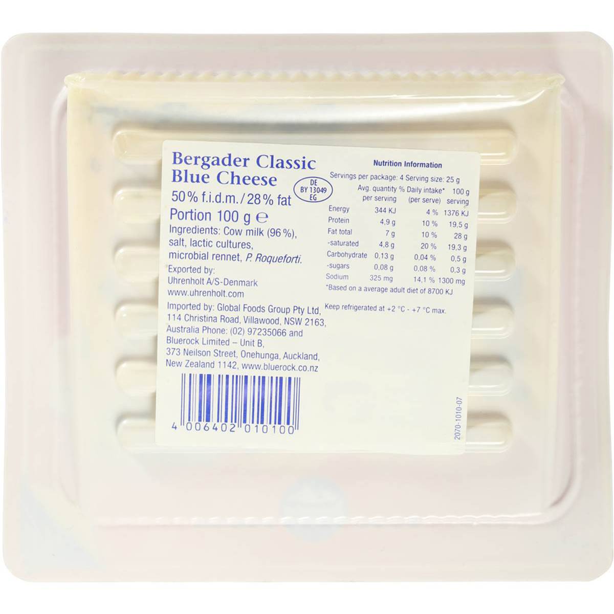 Bergader Bavarian Blue Cheese 100g Woolworths