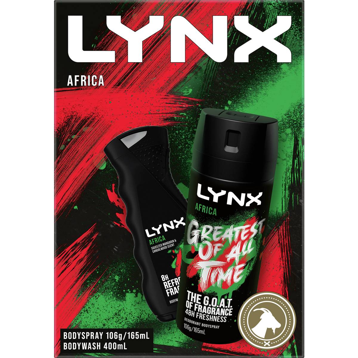 Lynx Africa Greatest Of All Time Gift Pack Each | Woolworths