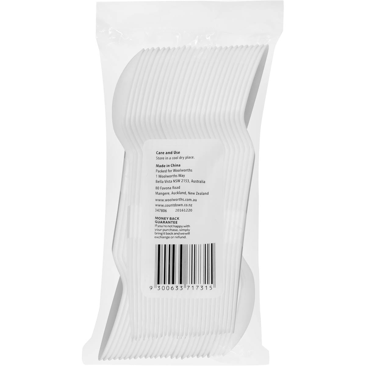 Essentials Plastic Dessert Spoons 50 Pack Woolworths