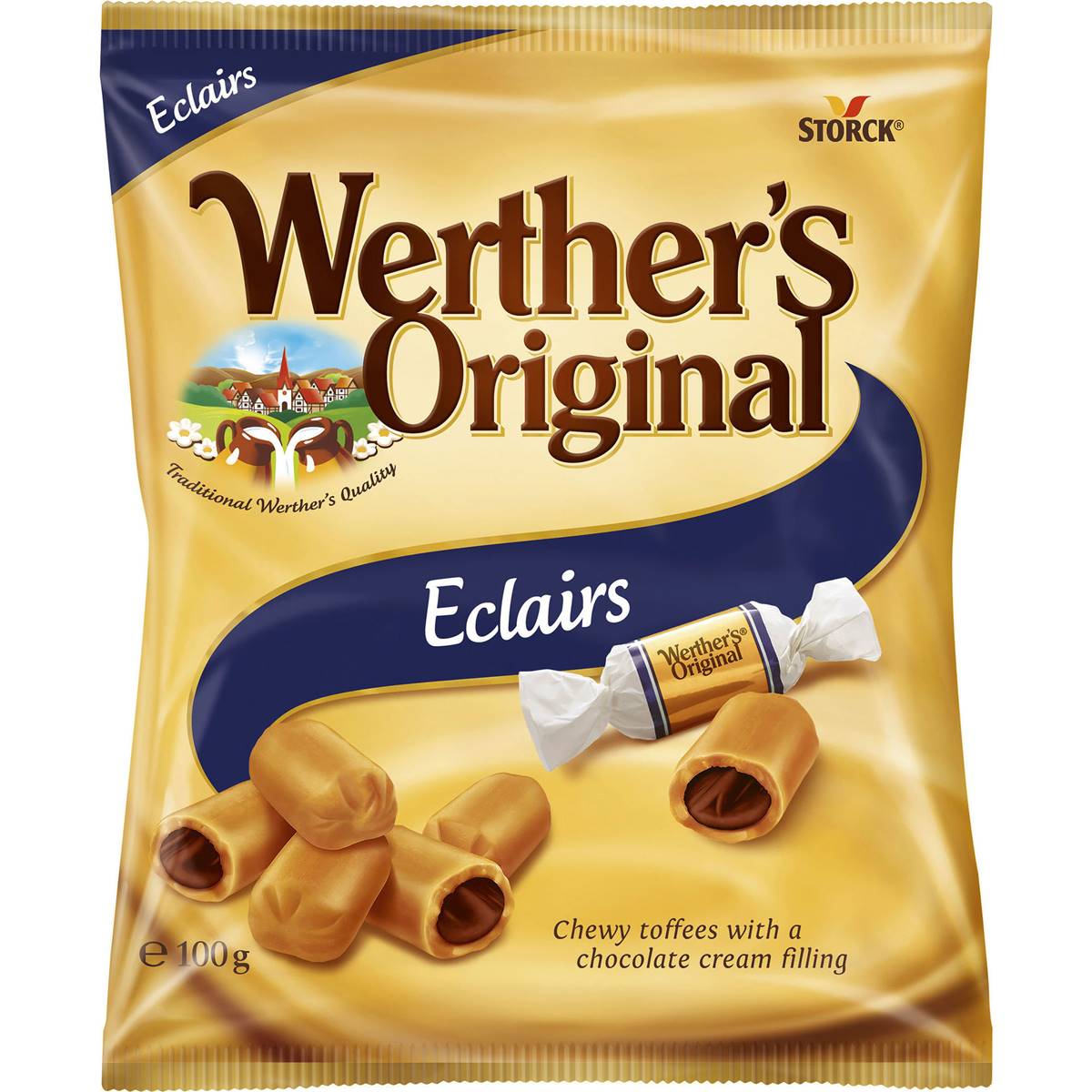 Werther's Original Toffee Eclairs 100g Woolworths