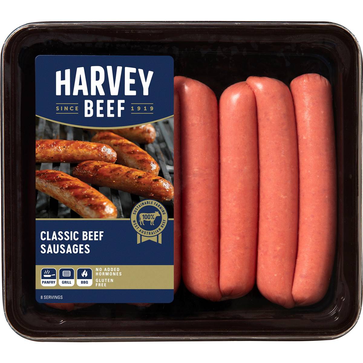 Harvey Beef Classic Beef Sausages 500g Woolworths
