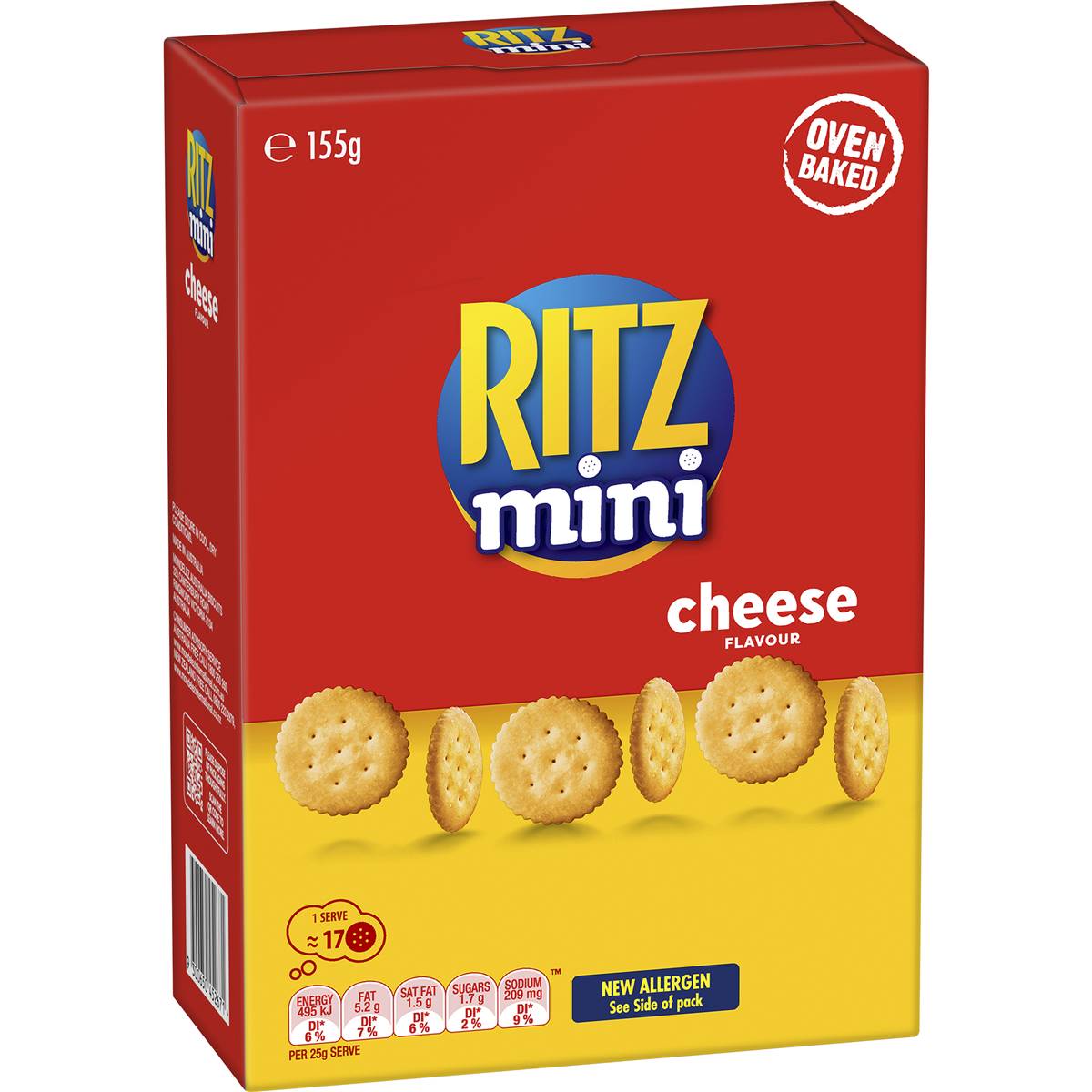 Ritz Mini Crackers Cheese Flavour 155g Woolworths