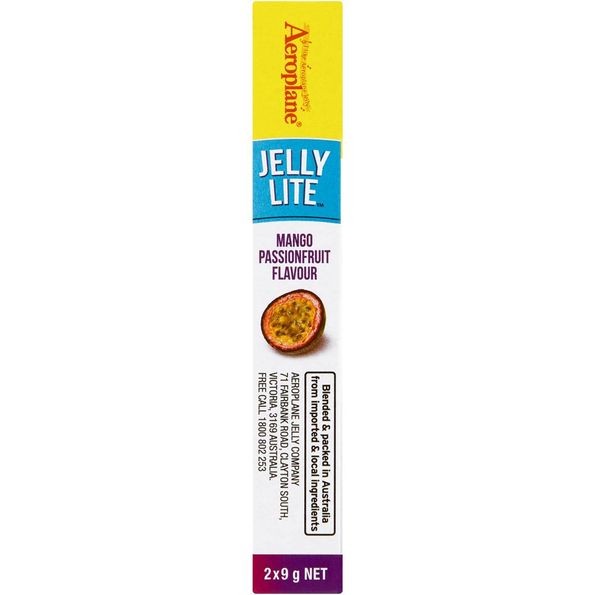 Aeroplane Jelly Lite Mango Passionfruit 2x9g Woolworths