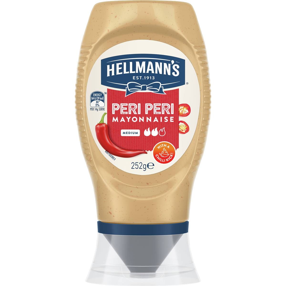 Hellmann's Spicy Peri Peri Chilli Mayonnaise 252g Woolworths