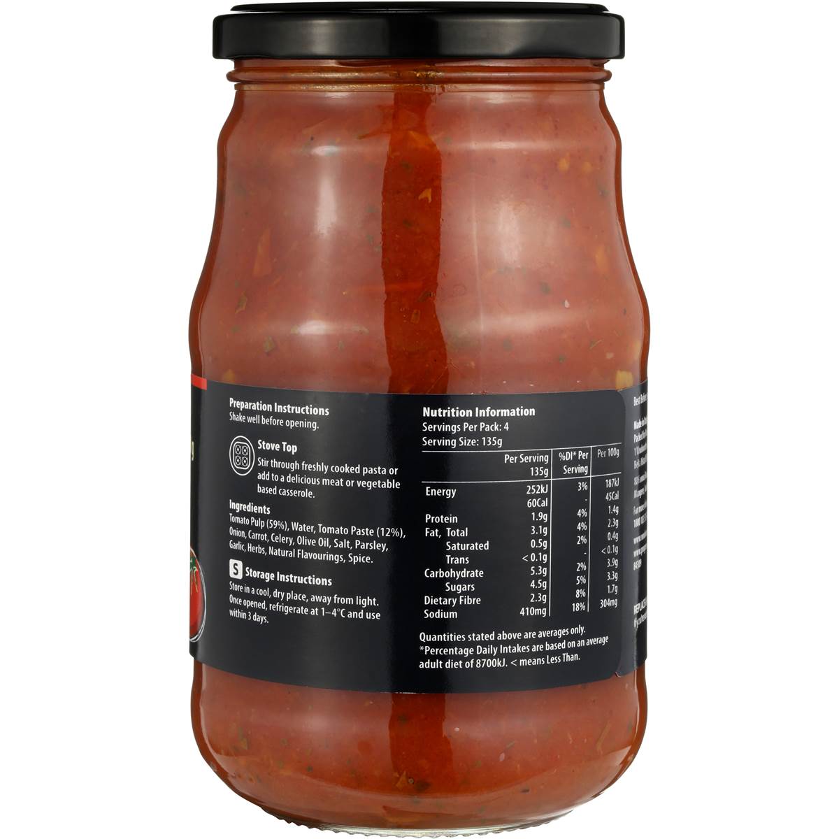Select Pasta Sauce Bolognese 540g Woolworths