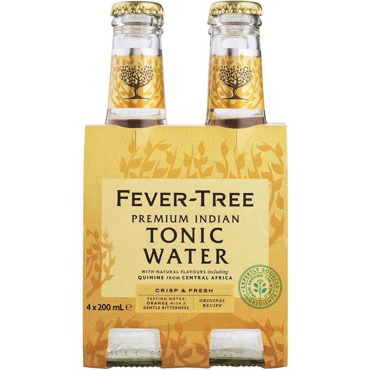 Fevertree Premium Indian Tonic Water Bottles 200ml X 4 Pack Woolworths