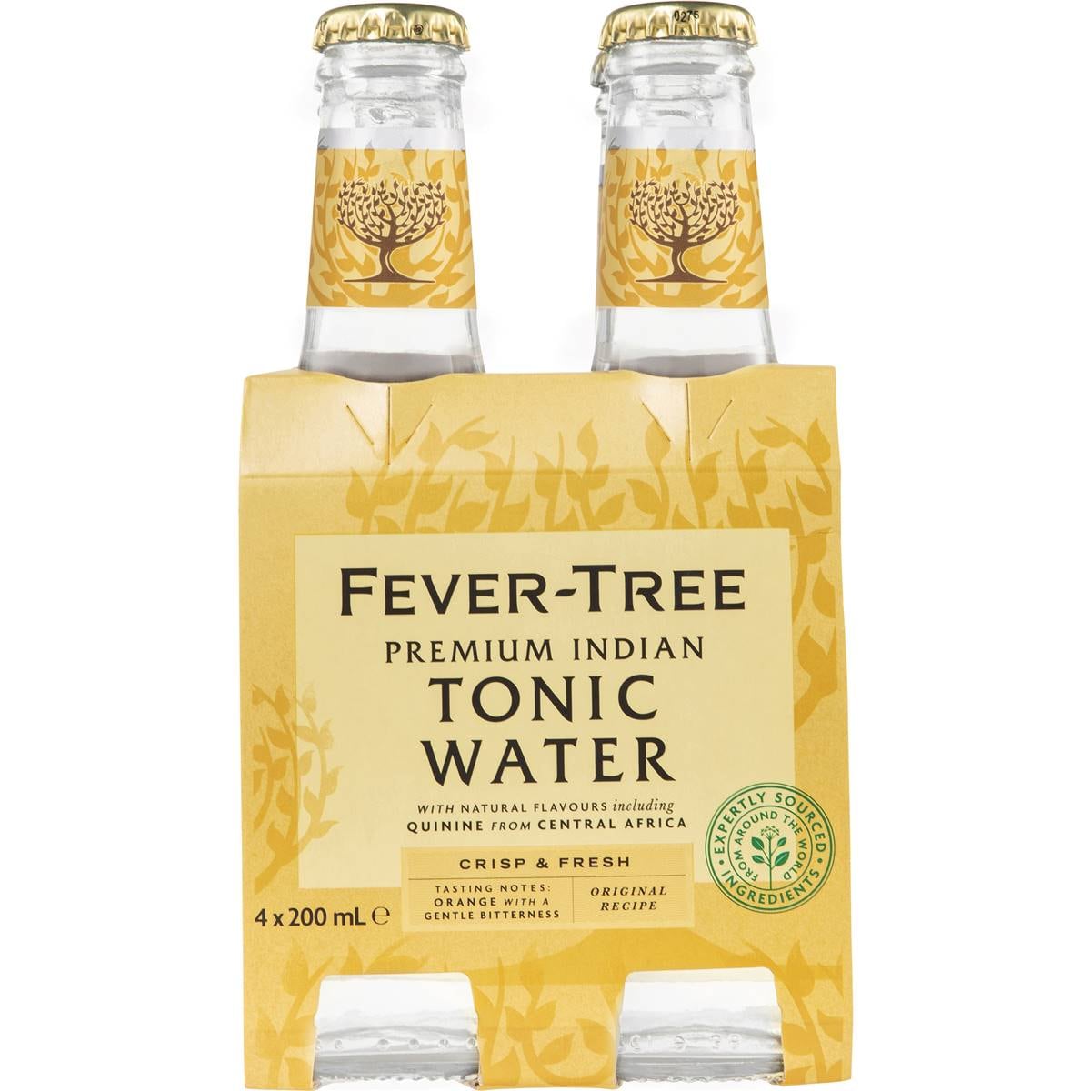 Fevertree Premium Indian Tonic Water Bottles 200ml X 4 Pack Woolworths