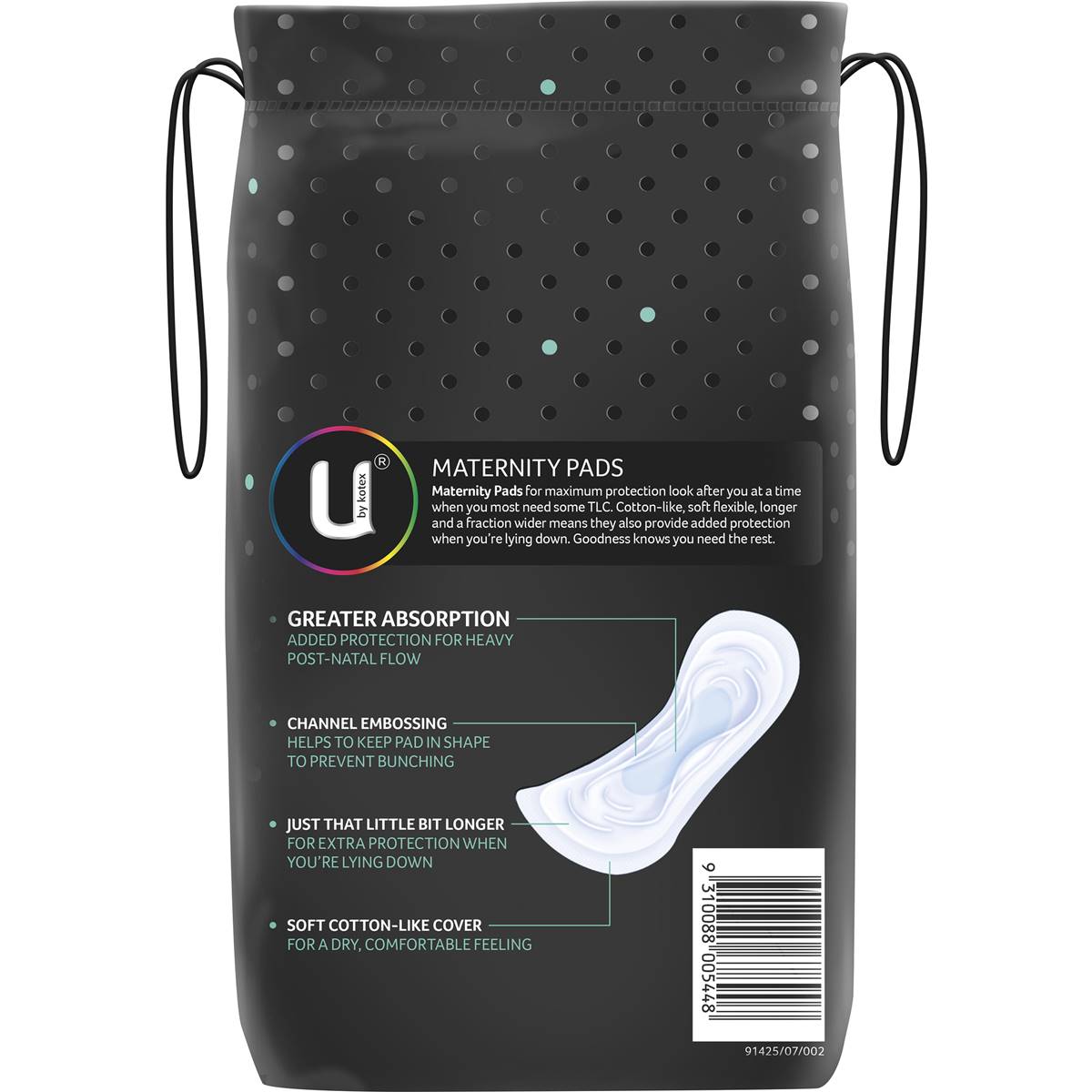 U By Kotex Maternity Pads 10 Pack Woolworths