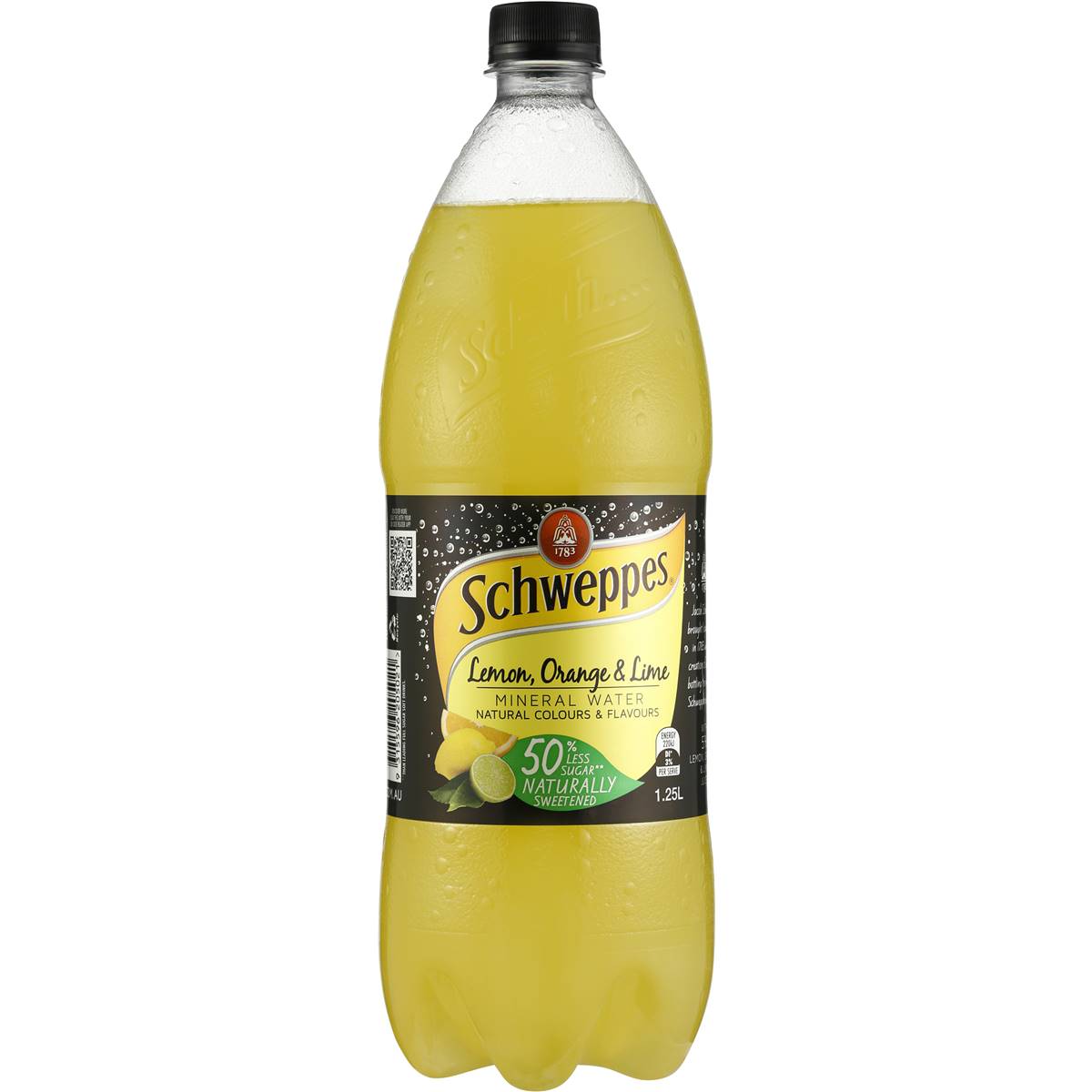 Schweppes Lemon Lime & Orange Mineral Water 1.25l | Woolworths