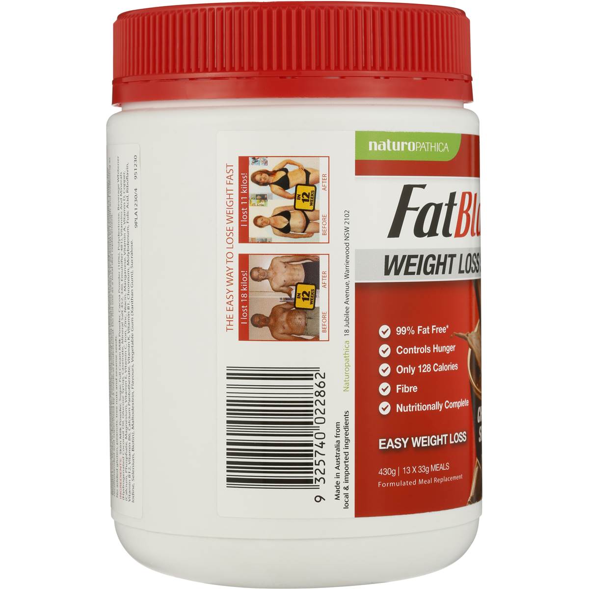 Fat Blaster Weight Loss Shake Chocolate 430g Woolworths