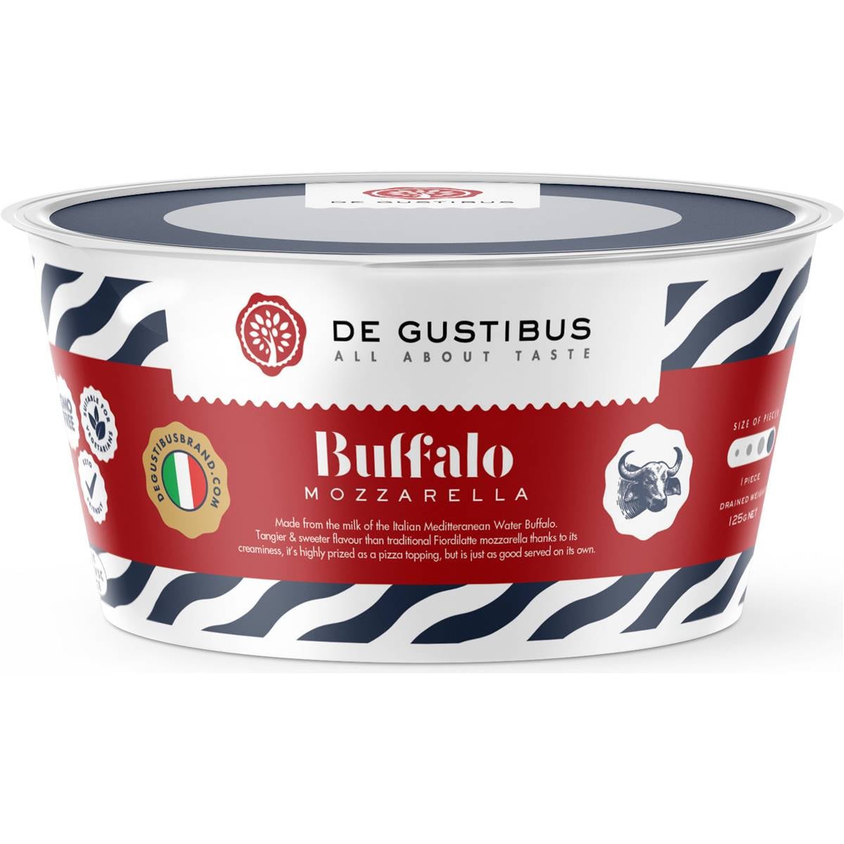 De Gustibus Buffalo Mozzarella 125g Woolworths