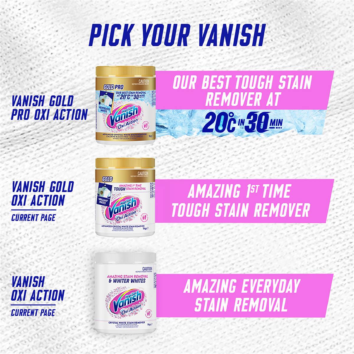 Vanish Napisan White Stain Remover 2kg Woolworths