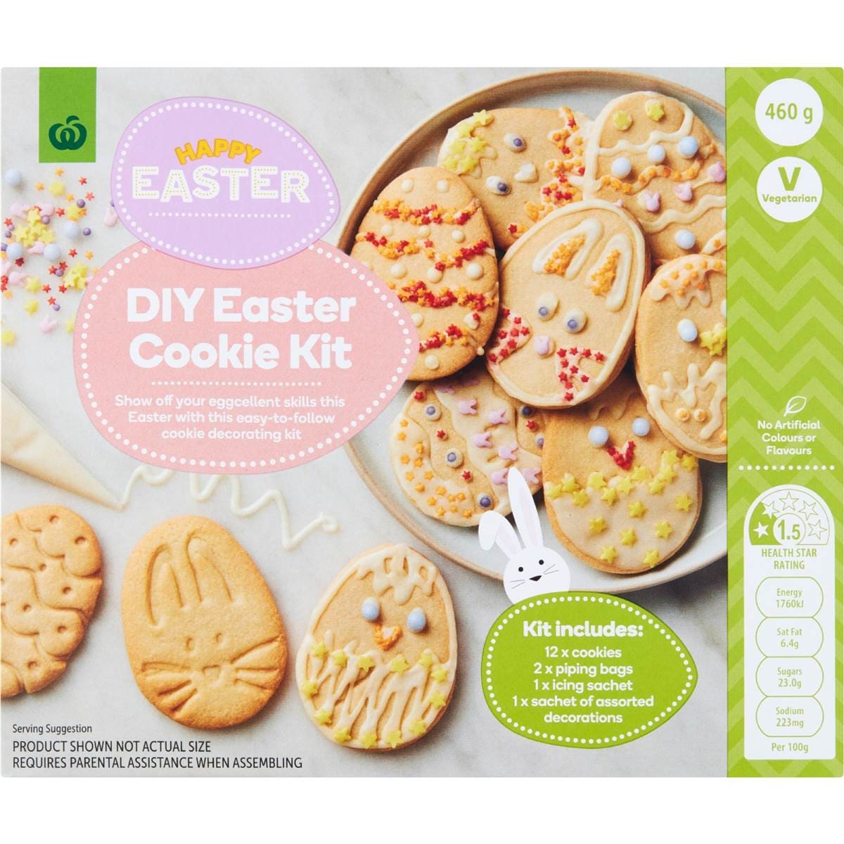 Woolworths Decorate Your Own Easter Cookie Kit 12 Pack Woolworths