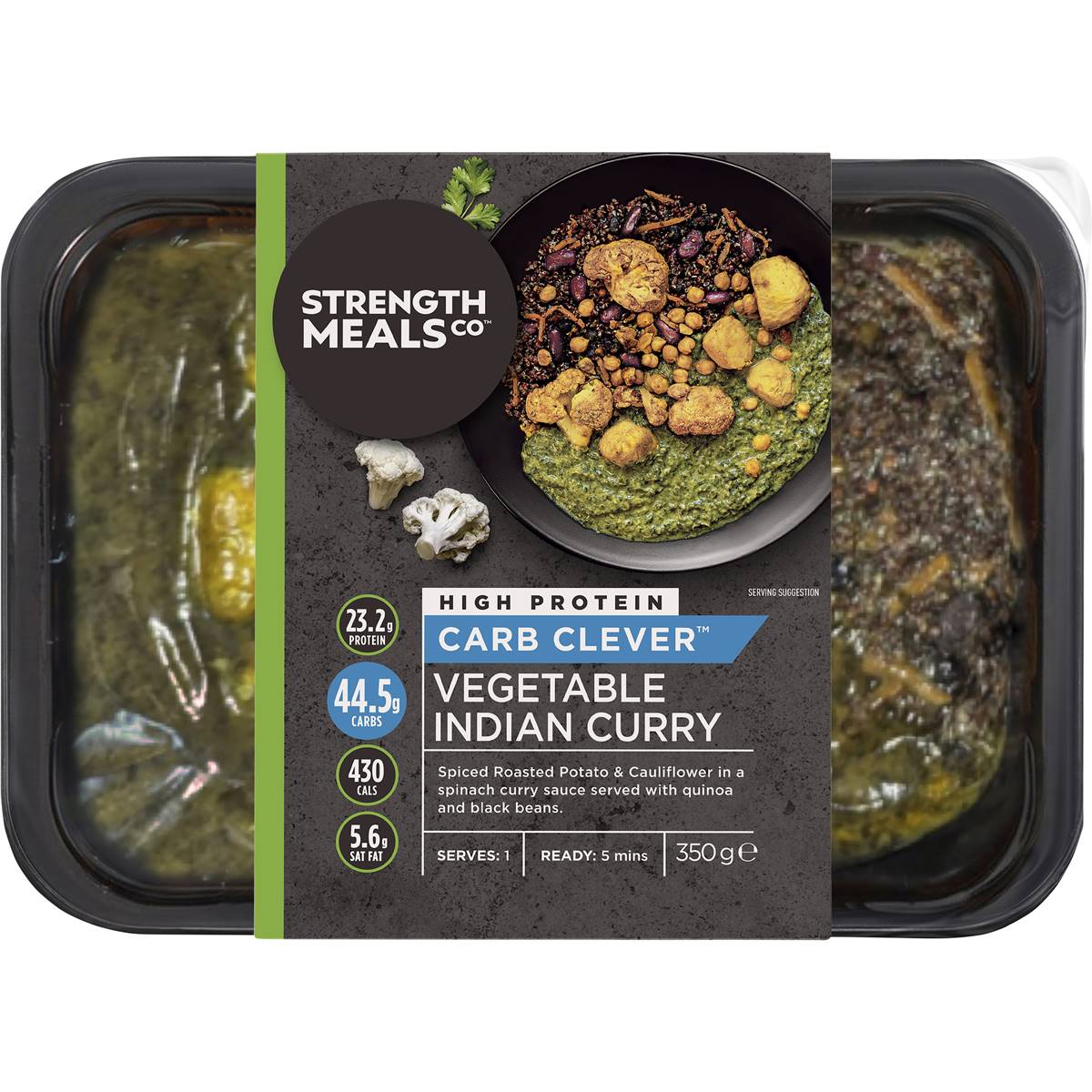 Strength Meals Co Vegetable Indian Curry 350g Woolworths