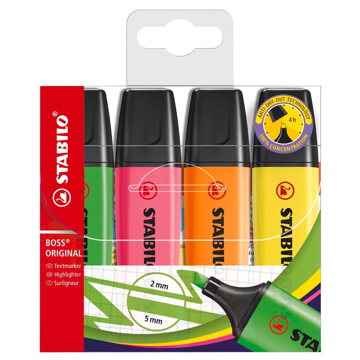 Stabilo Boss Highlighters 4 Pack Woolworths
