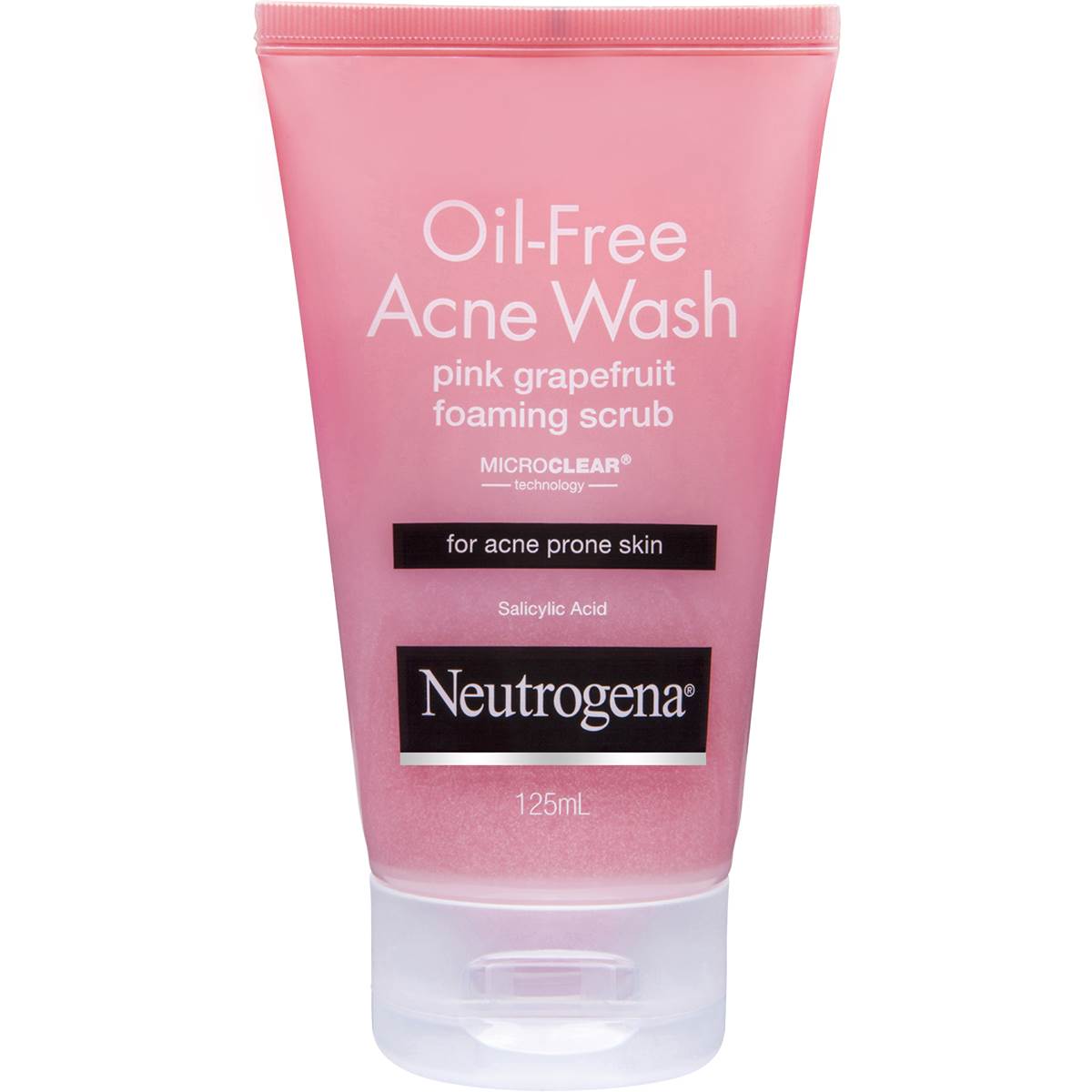 Neutrogena Oil Free Acne Pink Grapefuit Scrub 125ml | Woolworths