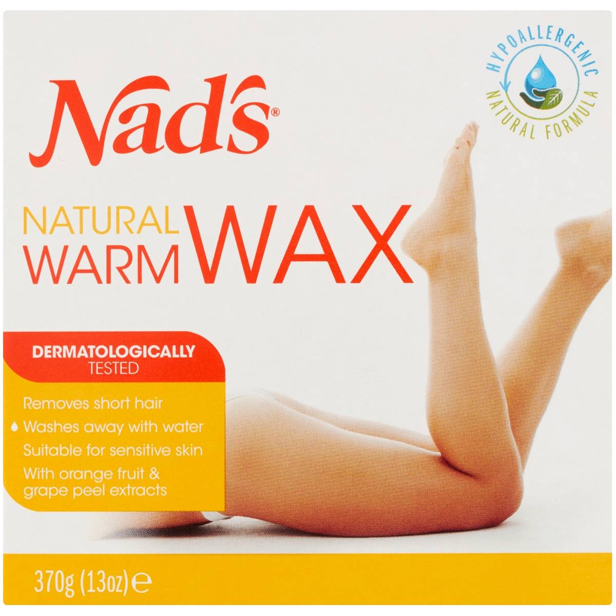 Nad's Hair Removal Wax Natural Warm 370g Woolworths