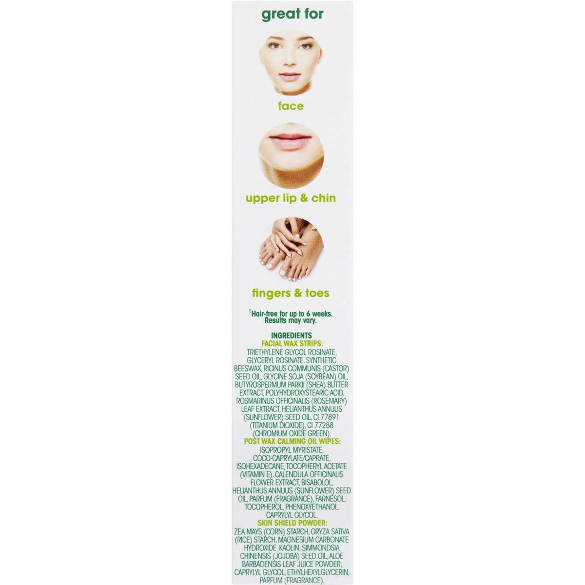 Nad's Hair Removal Wax Facial Strips 16 Pack Woolworths