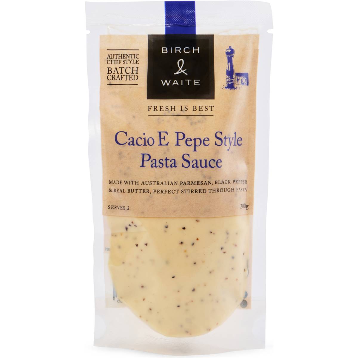 Birch & Waite Cacio E Pepe Style Pasta Sauce 200g | Woolworths