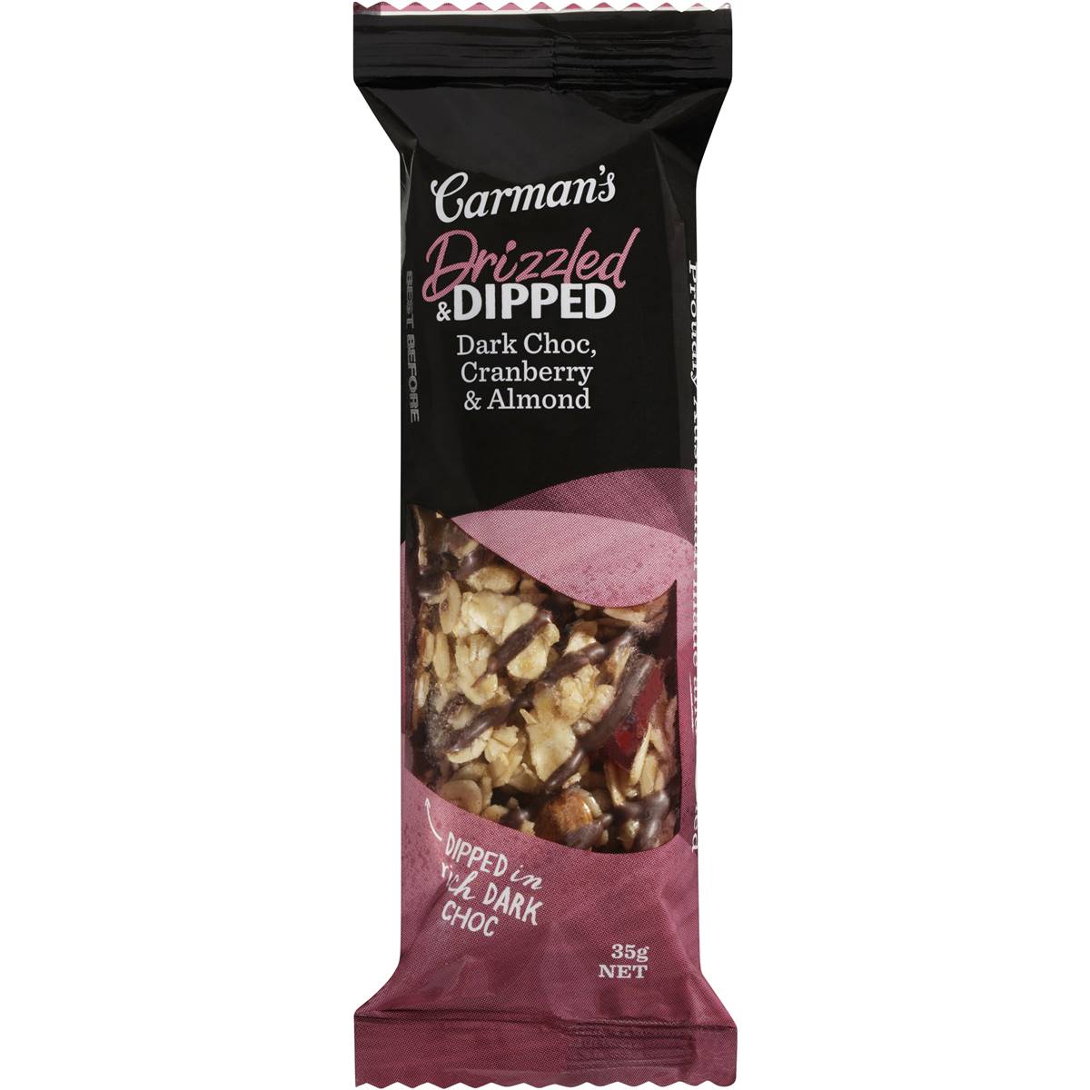 dark chocolate and cranberry muesli