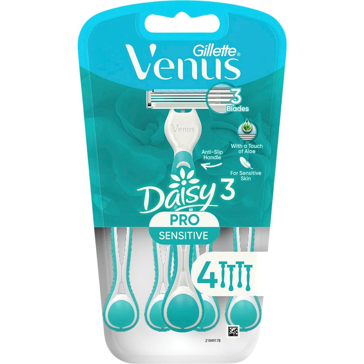 Gillette Simply Venus 3 Sensitive Disposable Razor 4 pack