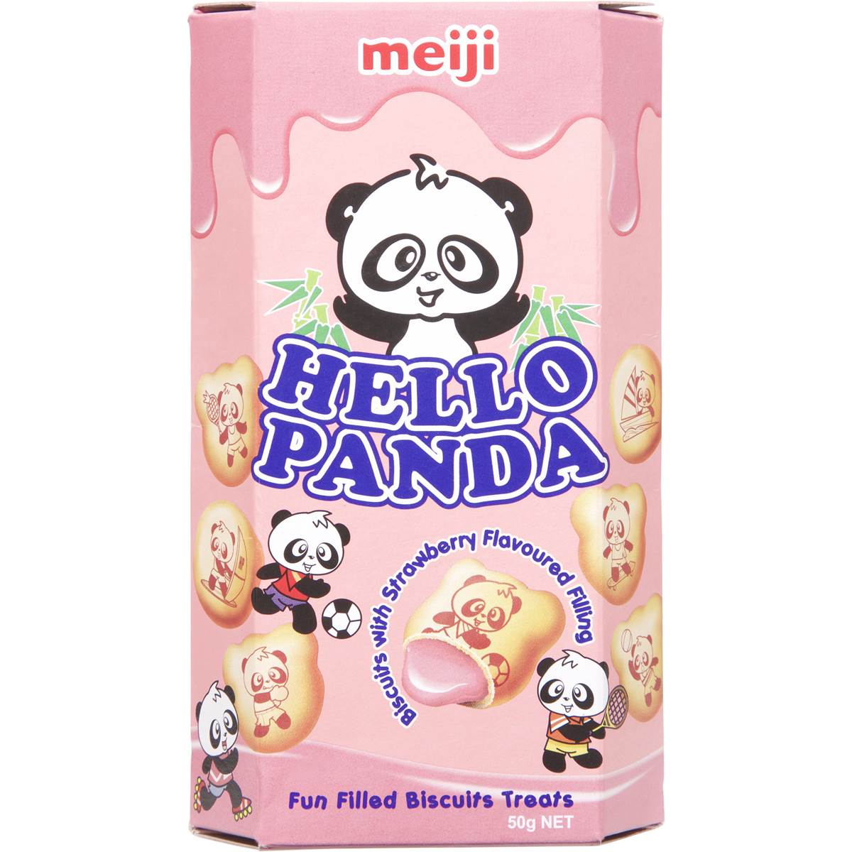 Meiji Biscuit Hello Panda Snacks Strawberry 50g | Woolworths