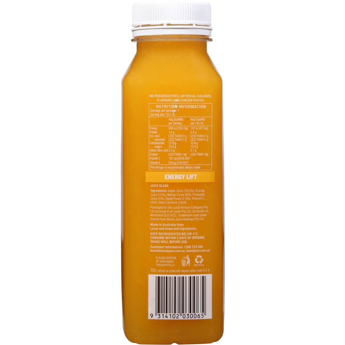 Boost Energy Lift 350ml Woolworths