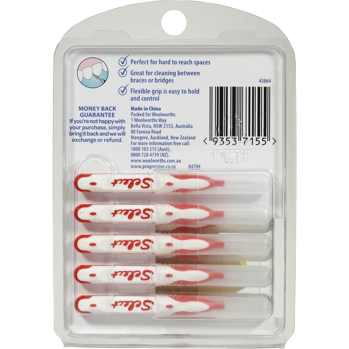 Select Toothbrush Interdental Brushes 10 Pack Woolworths