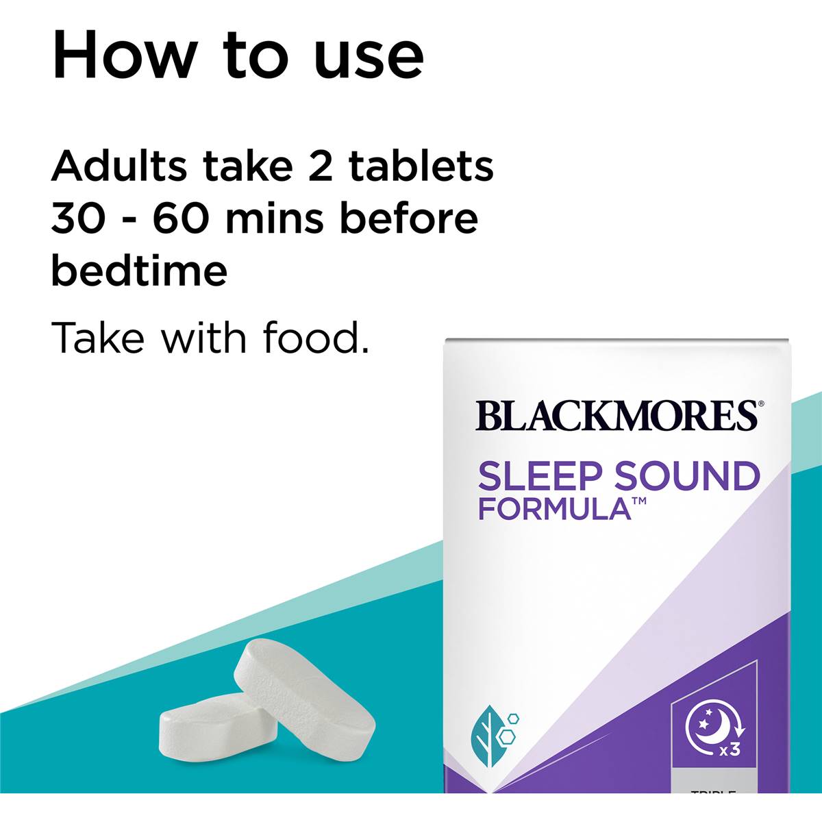 Blackmores Sleep Sound Formula Sleep Support Tablets 30 Pack | Woolworths