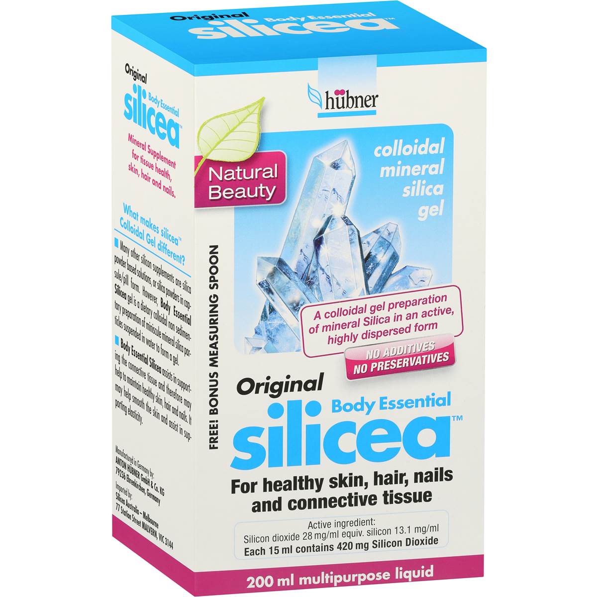 Hubner Colloidal Skin, Hair & Nails Silicea Gel 200ml Woolworths