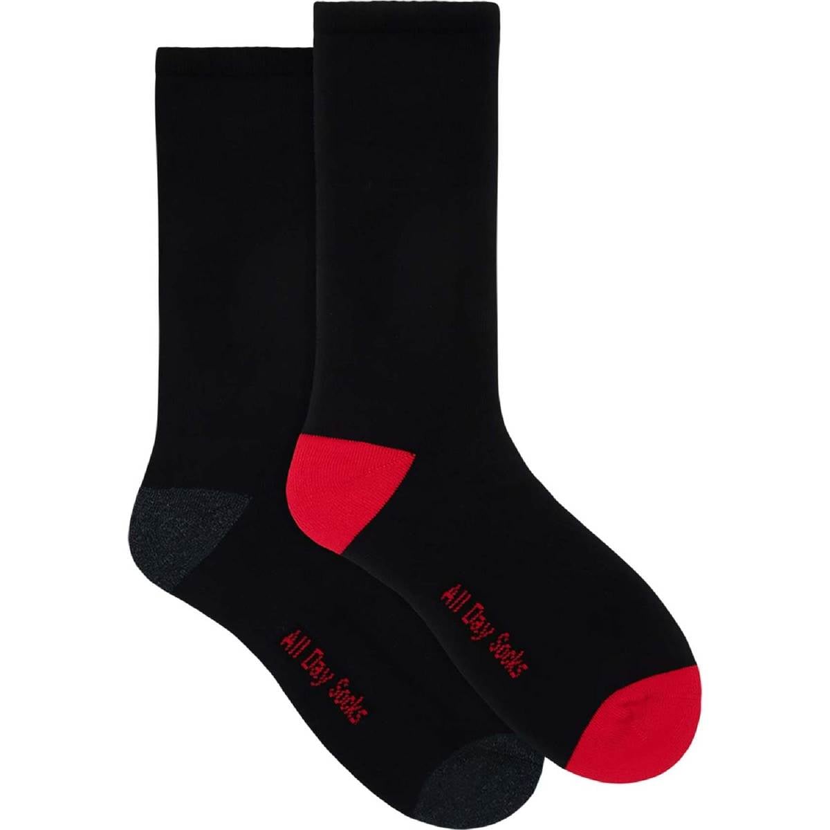 Underworks Mens All Day Cushion Foot Socks Black Size 710 Assorted 2