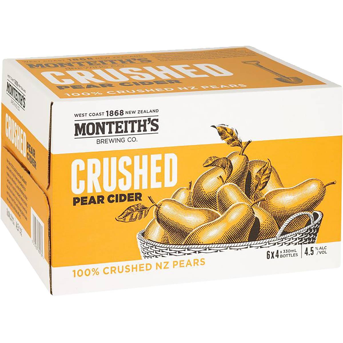 Monteith's Pear Cider Crushed Bottles
