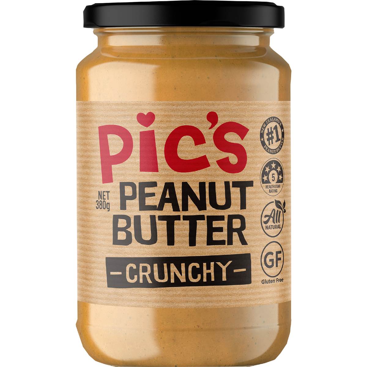 Pic's Peanut Butter Crunchy 380g Woolworths