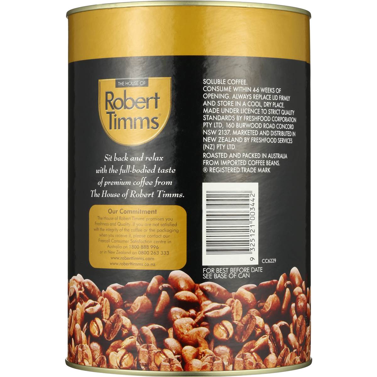 Robert Timms Instant Coffee Premium Fullbodied 500g Woolworths