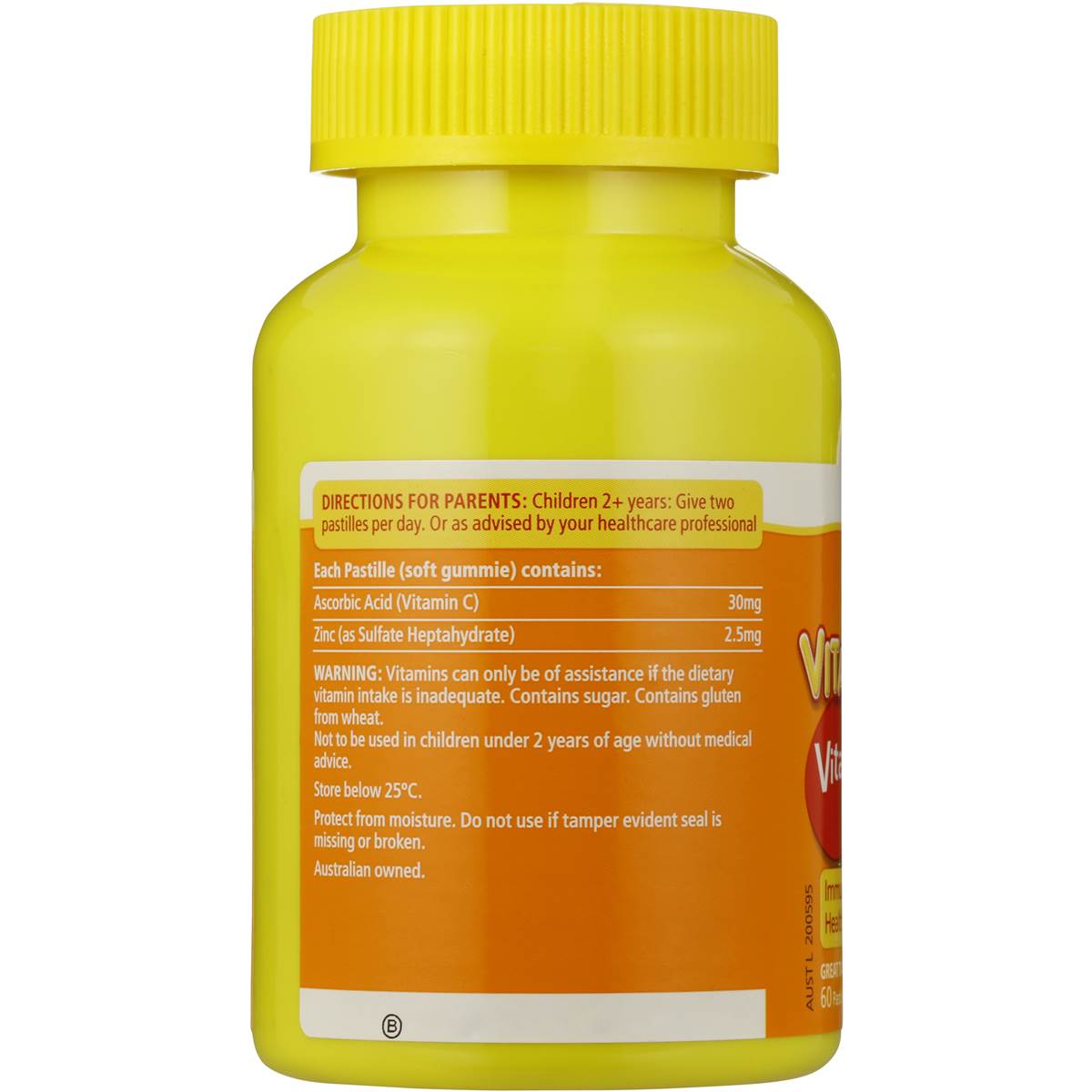 Nature's Way Kids Smart Vita Gummies Vitamin C + Zinc 60pk Woolworths