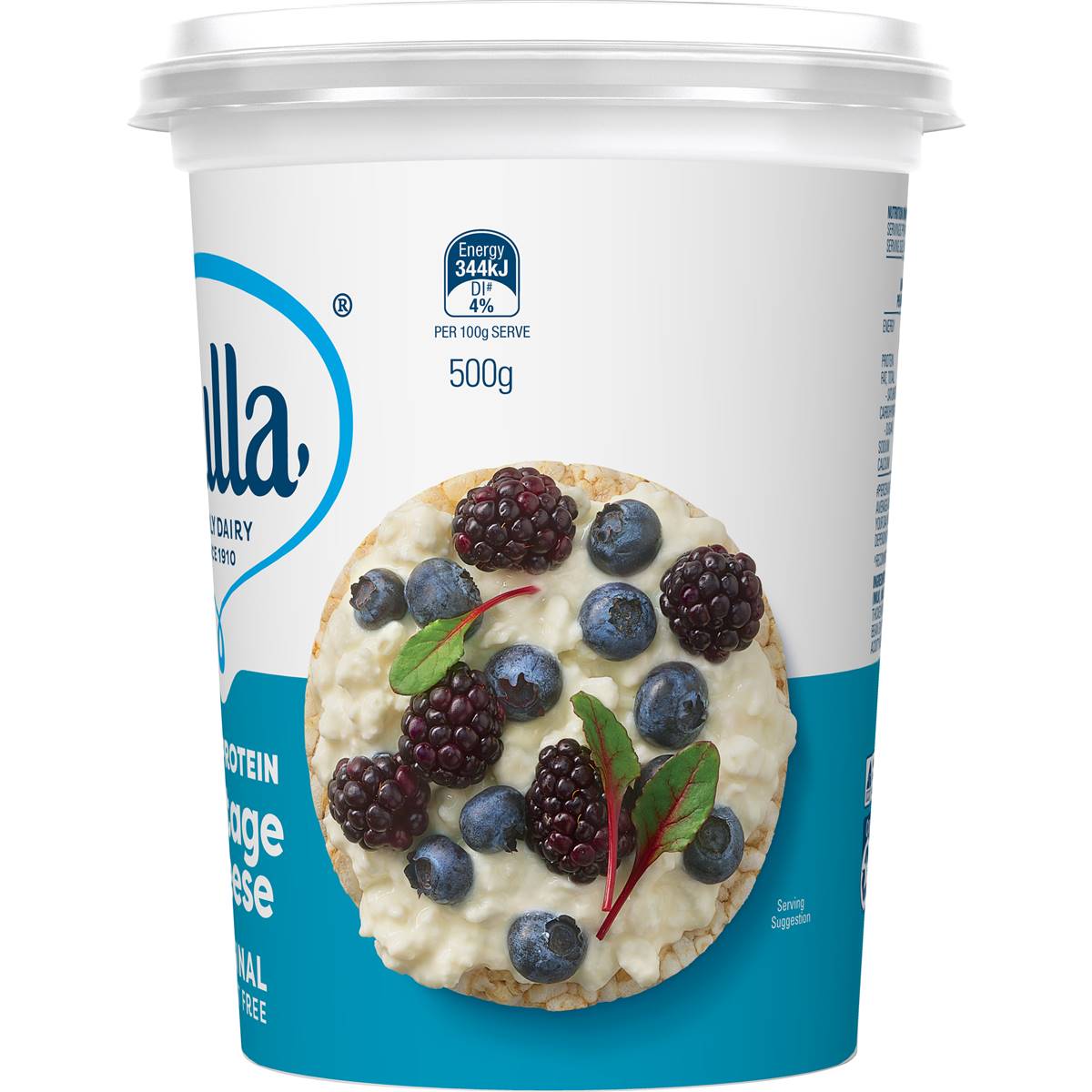 Bulla Cottage Cheese Plain Cheese 500g Woolworths