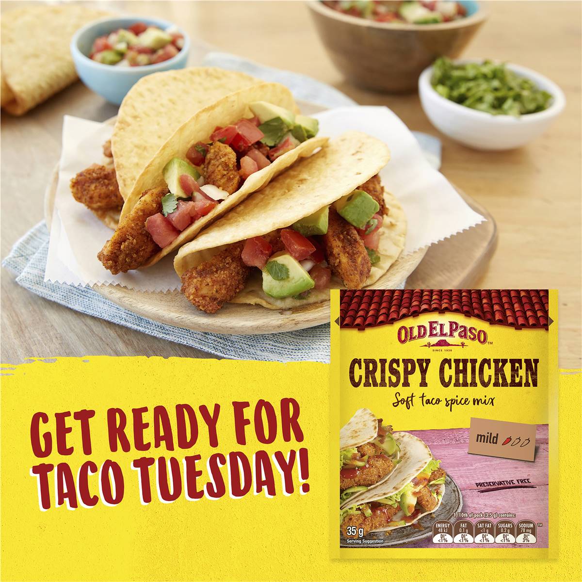 Old El Paso Crispy Chicken Spice Mix 35g Woolworths