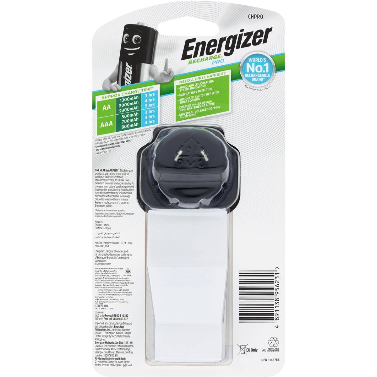 Energizer Smart High Performance Charger For Aa & Aaa Batteries Each Woolworths